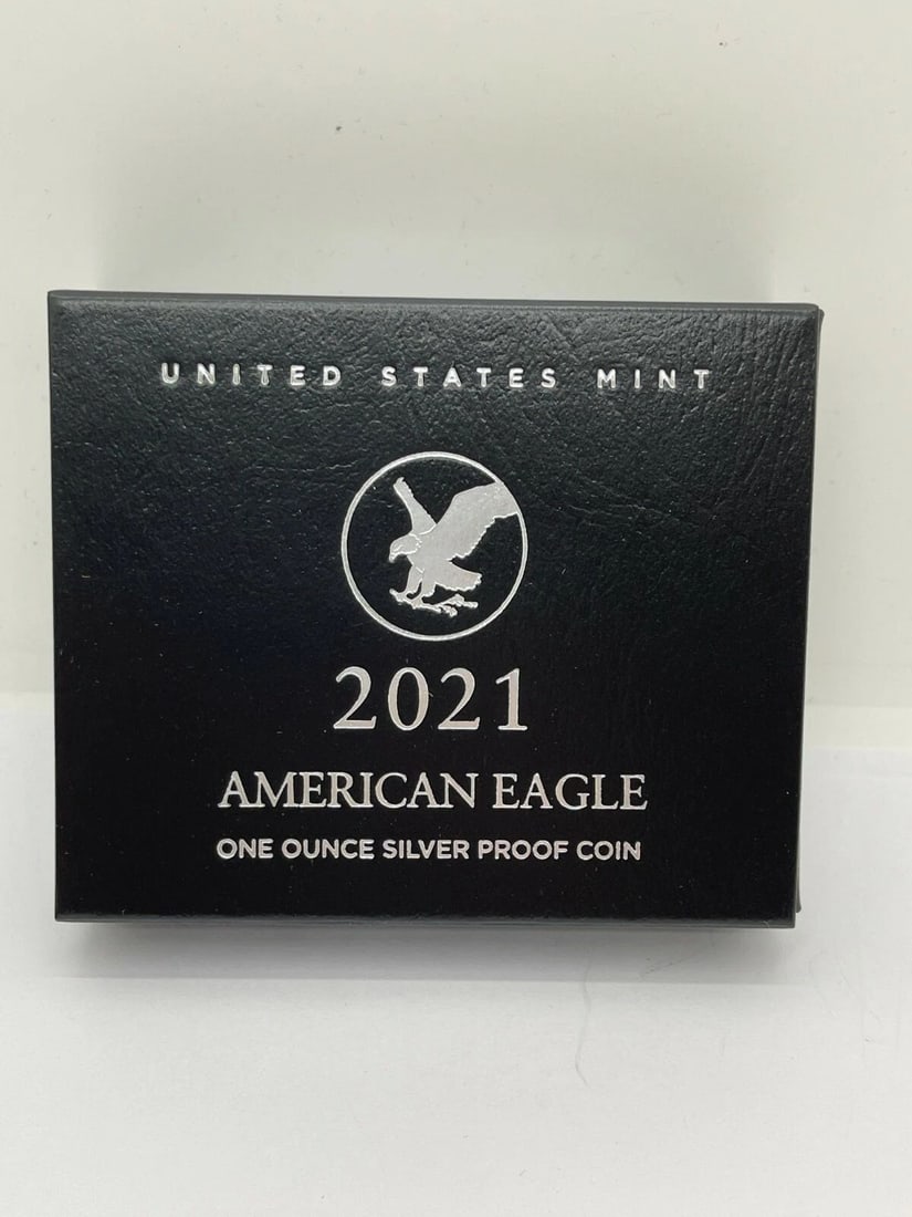 2021-W AMERICAN EAGLE 1 OZ. SILVER PROOF COIN - 21EAN - WEST POINT COA (1 of 2)