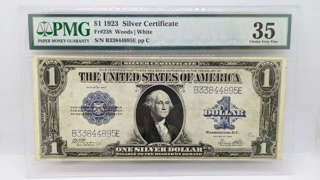 1923 $1 SILVER CERTIFICATE - PMG 35 - FR#238 - LARGE SIZE NOTE (1 of 2)
