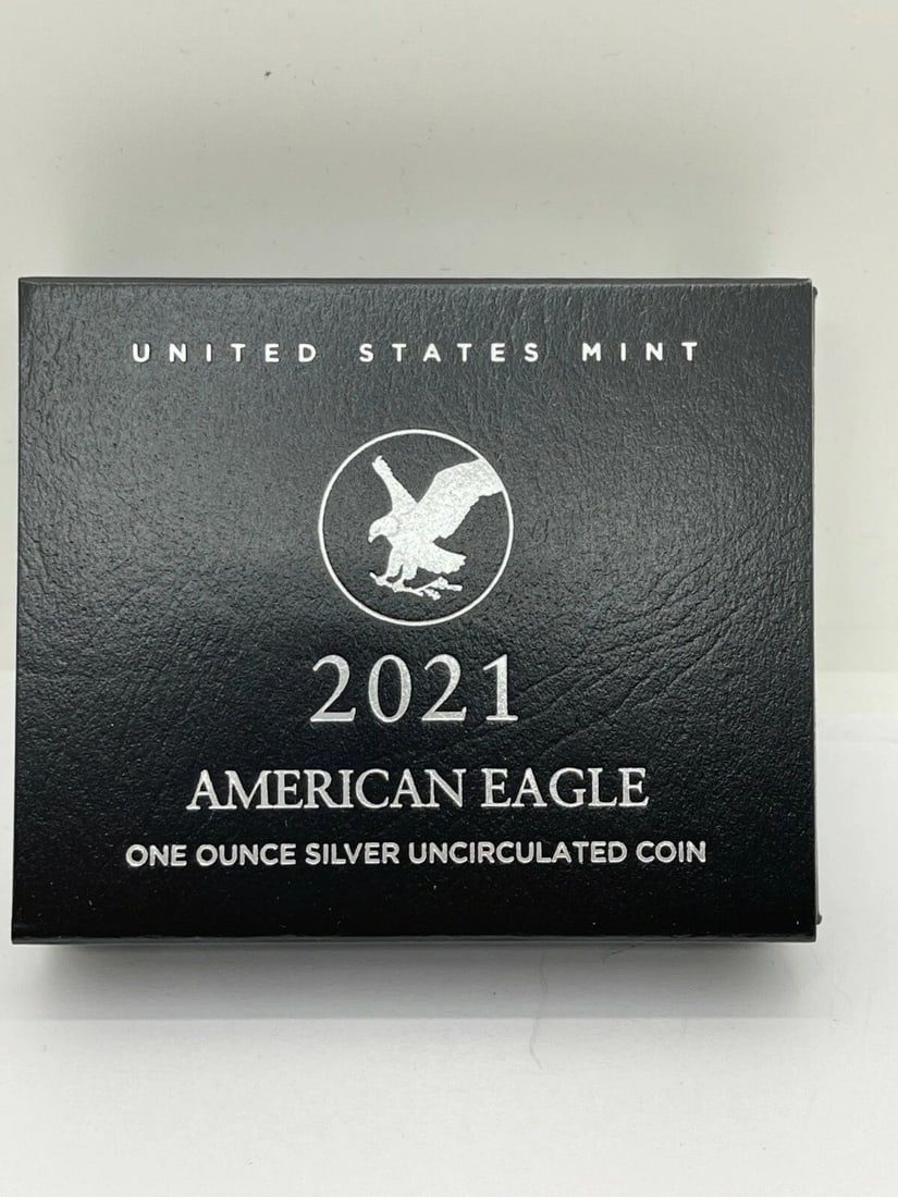 2021-W AMERICAN EAGLE 1 OZ. SILVER UNCIRCULATED COIN - 21EGN - WEST POINT COA: 2021-W AMERICAN EAGLE 1 OZ. SILVER UNCIRCULATED COIN - 21EGN - WEST POINT COA American Eagle 2021 One Ounce Silver Uncirculated Coin Item Number - 21EGN - W - West Point