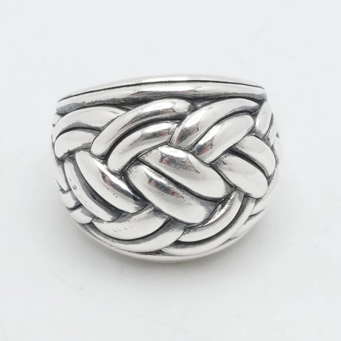TIFFANY KAY STERLING SILVER ENTWINED BRAIDED ROPE DOME RING SIZE 6: TIFFANY KAY STERLING SILVER ENTWINED BRAIDED ROPE DOME RING SIZE 6 Tiffany Kay Sterling Silver Entwined Braided Rope Dome Ring Ring Size - 6 Band Width - 6.5mm Height - 17mm Est. Retail Price - $179 U