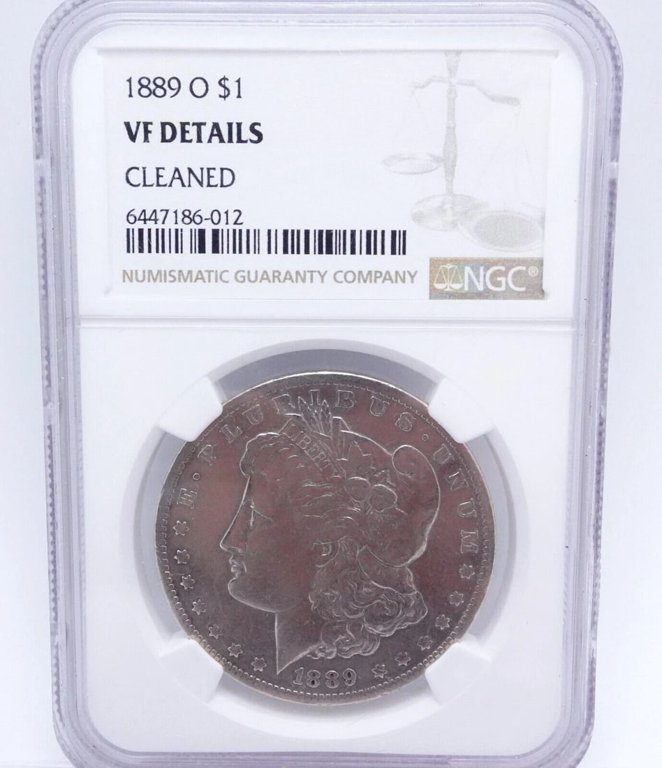 1889 O MORGAN SILVER DOLLAR $1 COIN - NGC VF DETAILS CLEANED (1 of 2)