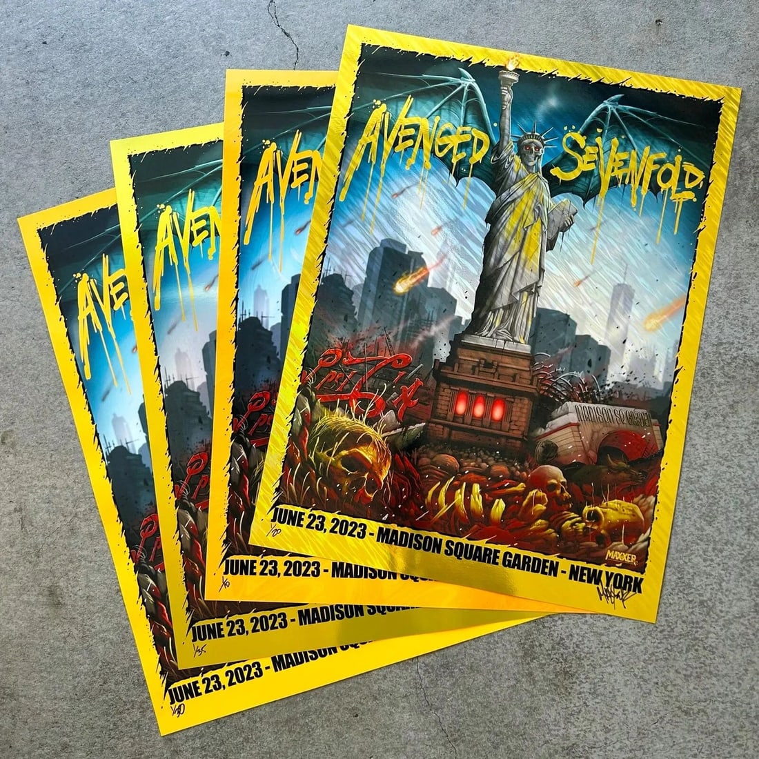 AVENGED SEVENFOLD NEW YORK POSTERS REGULAR EDITION - ON HAND READY TO SHIP (1 of 2)