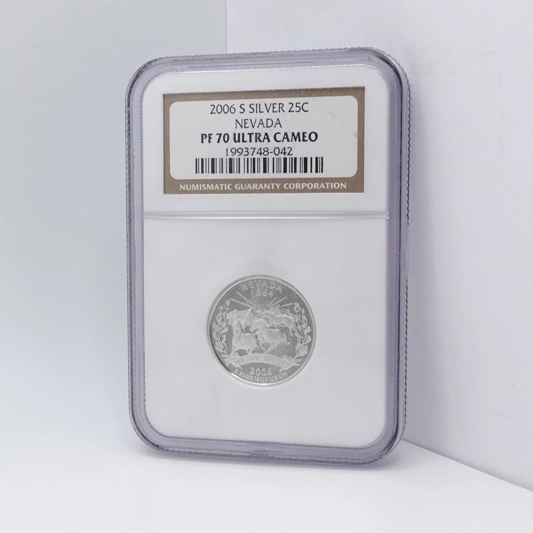 2006 S NEVADA SILVER 25C QUARTER COIN NGC PF 70 ULTRA CAMEO (1 of 2)