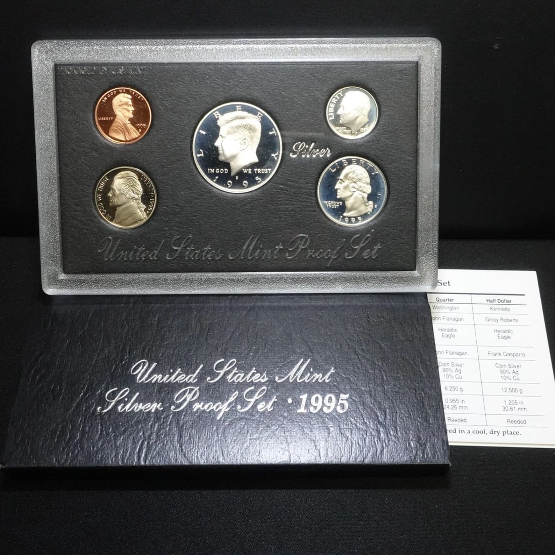 1995 S U.S MINT SILVER PROOF SET OGP COA (1 of 2)