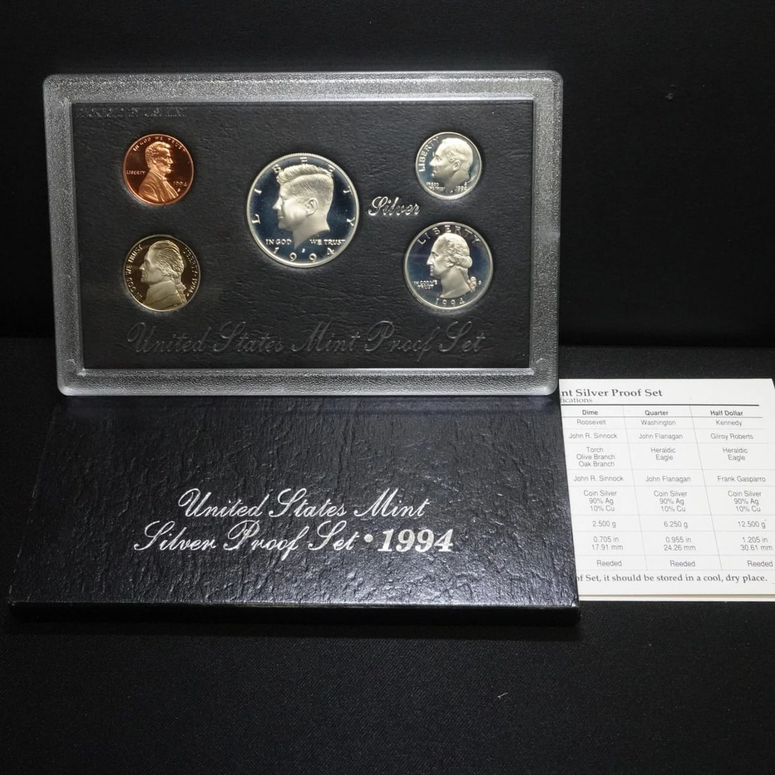 1994 S U.S MINT SILVER PROOF SET OGP COA (1 of 2)
