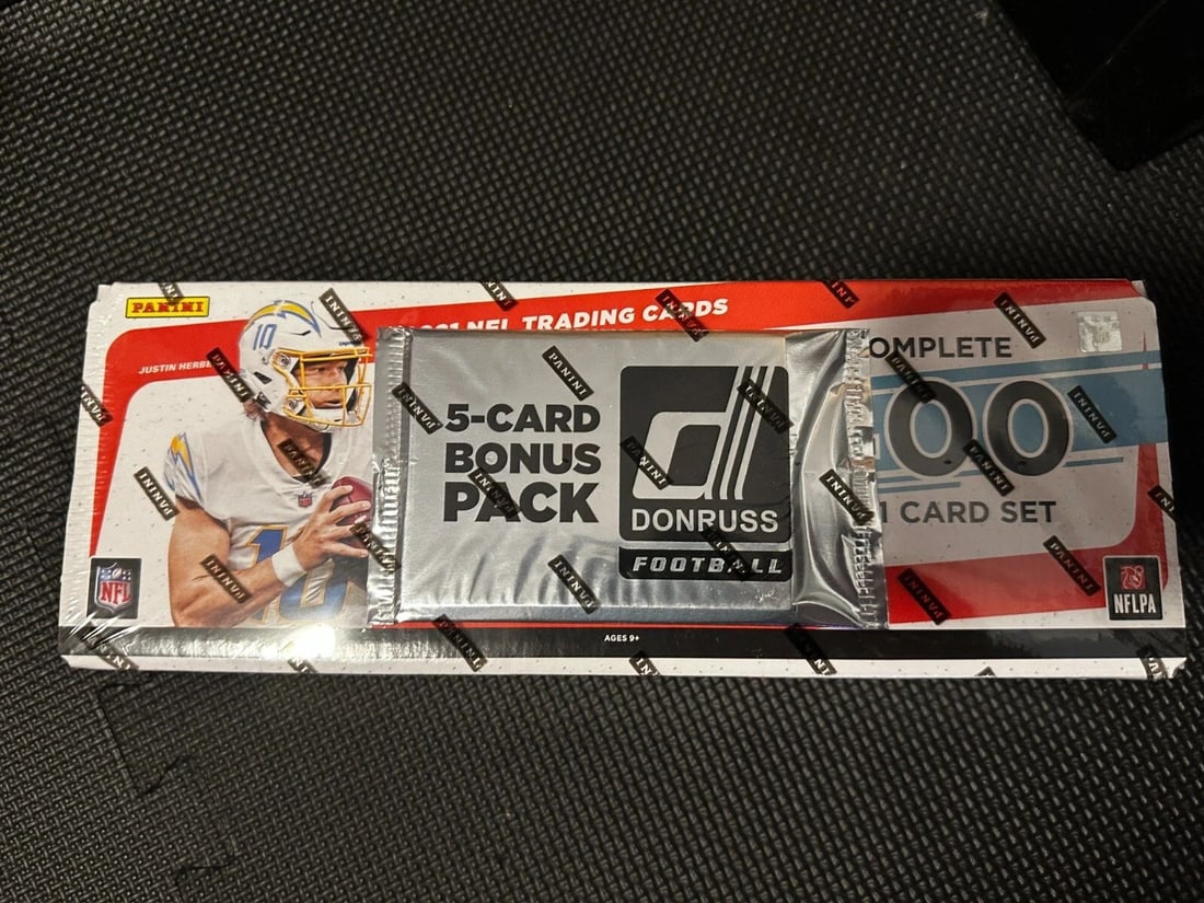 2021 PANINI DONRUSS NFL FANATICS EXCLUSIVE FACTORY SEALED COMPLETE SET + 5 HYPER (1 of 2)