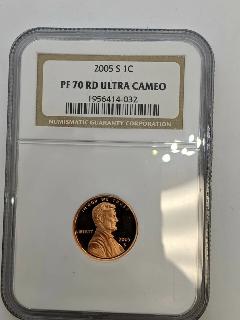 2005-S LINCOLN CENT 1C MEMORIAL REVERSE NGC PF 70 RD ULTRA CAMEO (1 of 2)