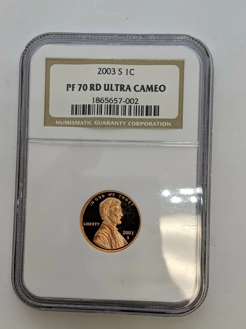 2003-S LINCOLN CENT 1C MEMORIAL REVERSE NGC PF 70 RD ULTRA CAMEO: 2003-S LINCOLN CENT 1C MEMORIAL REVERSE NGC PF 70 RD ULTRA CAMEO 2003-S Lincoln Cent 1C Memorial Reverse NGC PF 70 RD ULTRA CAMEO Book Value - $100.00