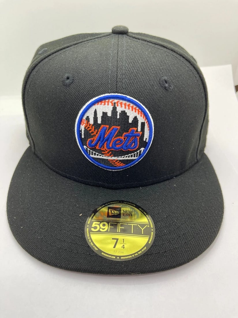 HAT CLUB EXCLUSIVE NEWERA 59FIFTY NY METS 2000 WORLD SERIES PATCH SIZE 7 1/4 (1 of 2)