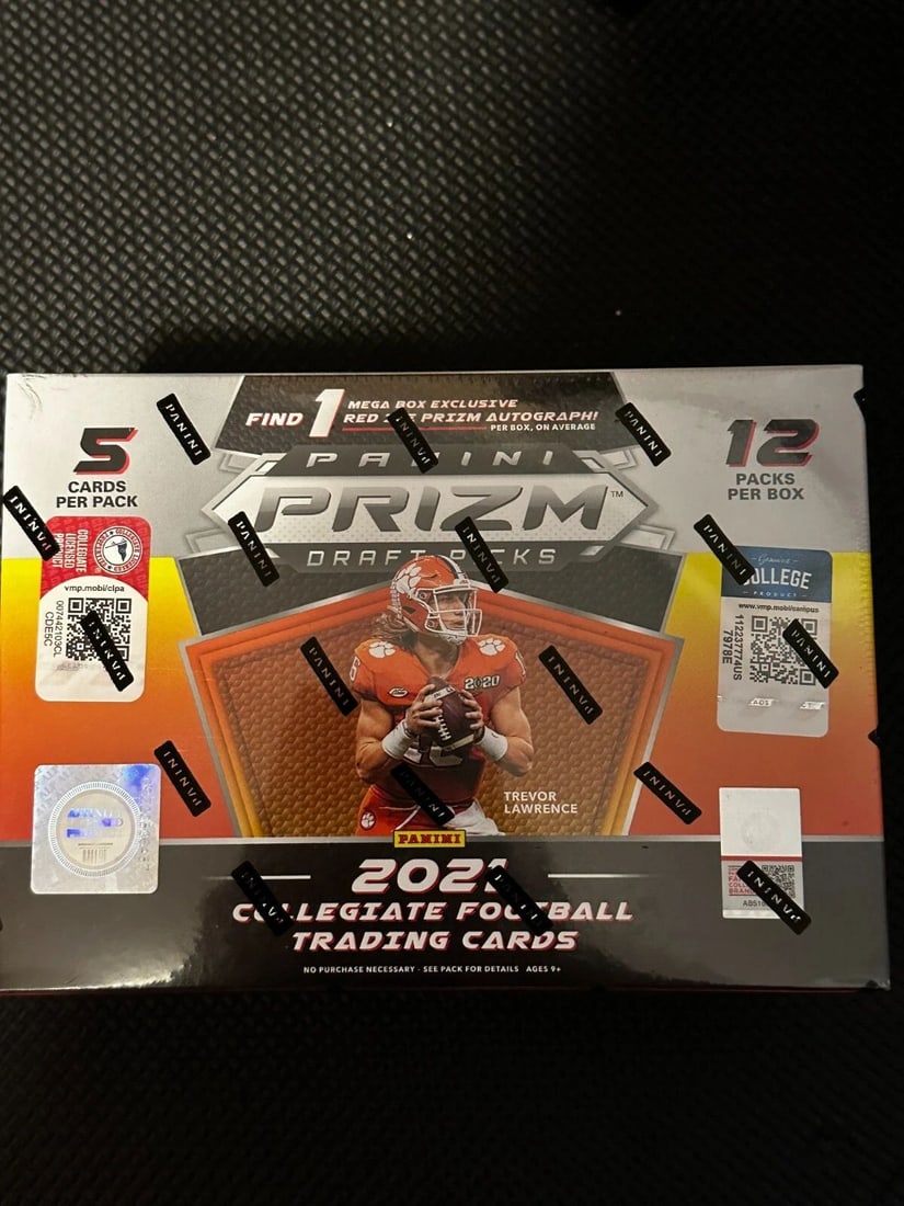 2021 PANINI PRIZM NFL DRAFT PICKS FOOTBALL RED ICE (MEGA BOX) 60 CARDS - NEW (1 of 2)