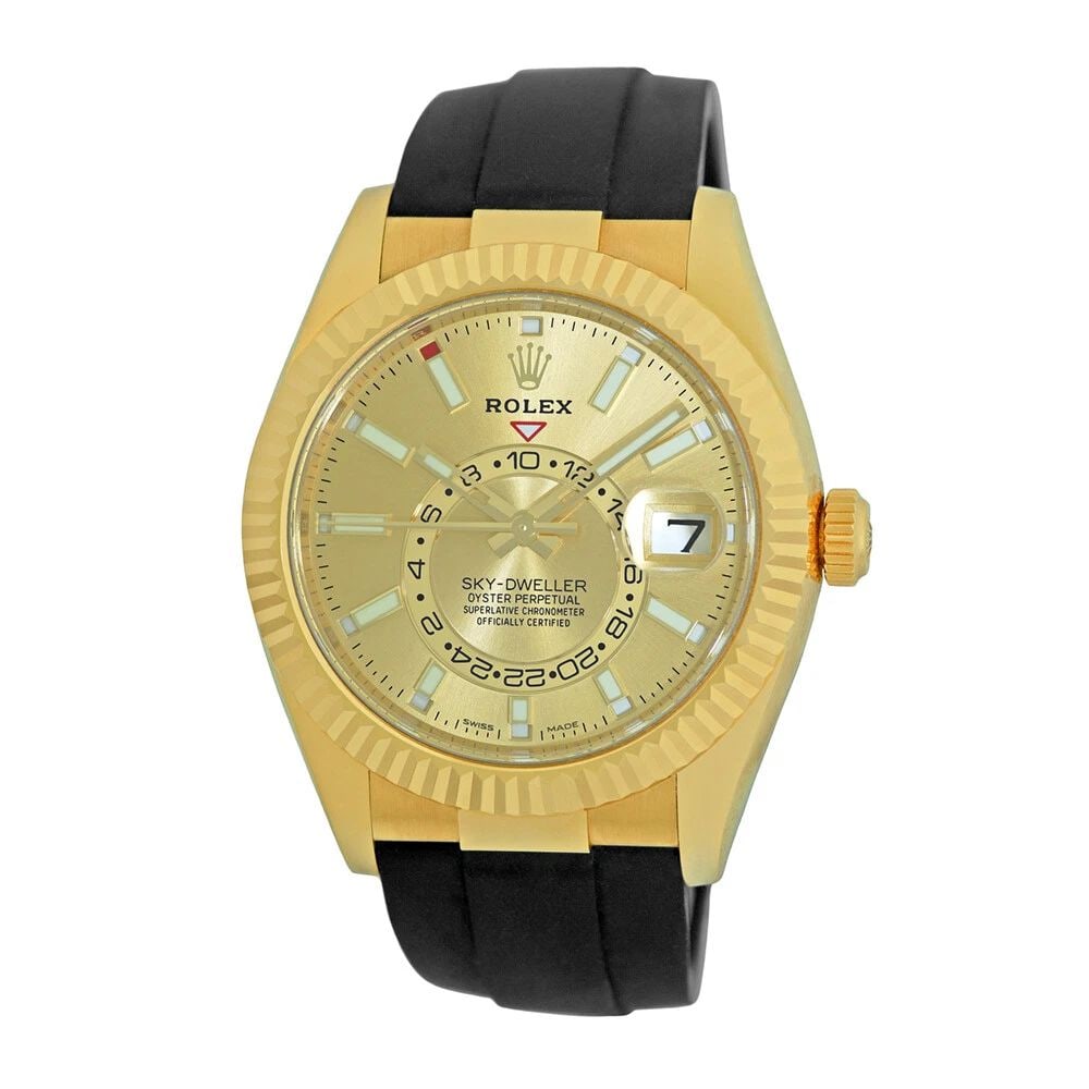 ROLEX 18K YELLOW GOLD 42MM SKYDWELLER OYSTER FLEX 326238 BOX WARRANTY 2021 MINTY: ROLEX 18K YELLOW GOLD 42MM SKYDWELLER OYSTER FLEX 326238 BOX WARRANTY 2021 MINTY ROLEX Stainless Steel 42mm Sky-Dweller 326238 Box Warranty 2021 Pre-Owned Gent's Stainless Steel 42mm Rolex "Sky-Dwelle