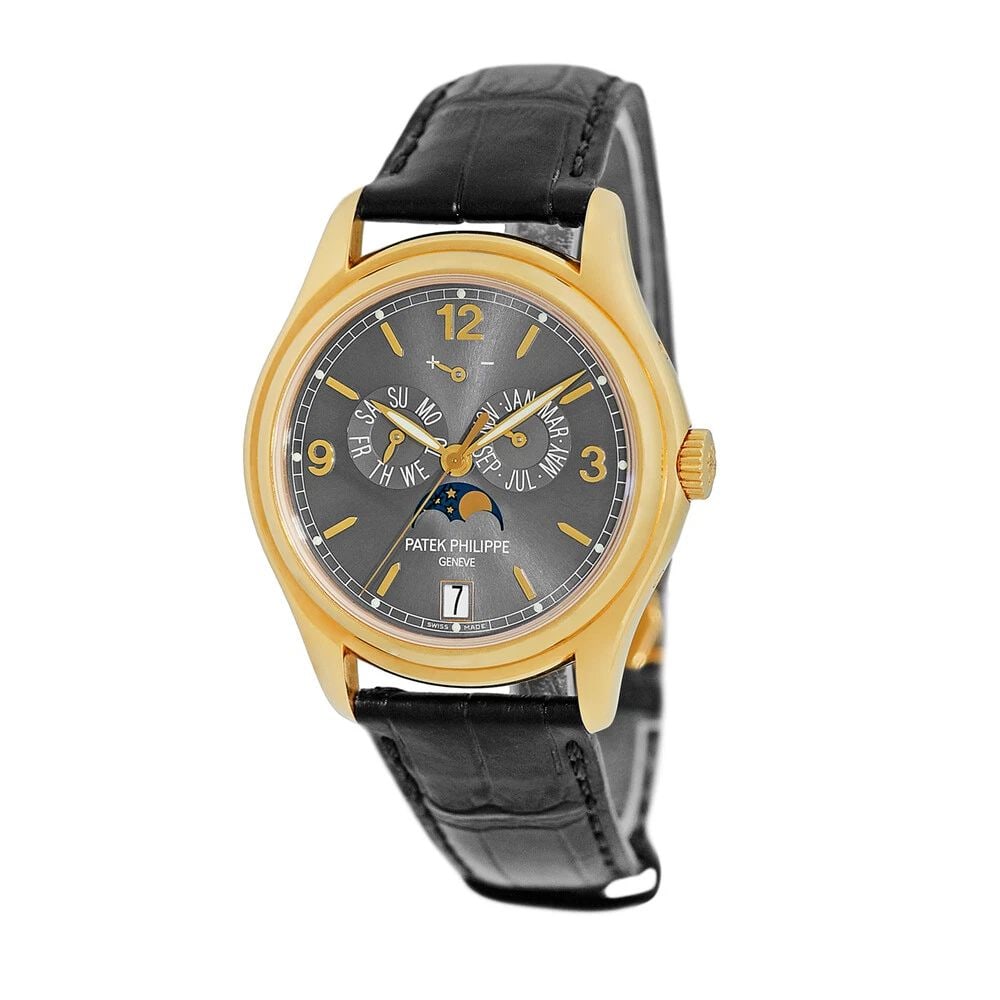 PATEK PHILIPPE 18K YELLOW GOLD 39MM REF. 5146 ANNUAL CALENDAR BOX WARRANTY: PATEK PHILIPPE 18K YELLOW GOLD 39MM REF. 5146 ANNUAL CALENDAR BOX WARRANTY PATEK PHILIPPE 18K Yellow Gold 39mm Annual Calendar 5146 Box Warranty Gent's 18K Yellow Gold 39mm Patek Philippe Ref# 5146 "A