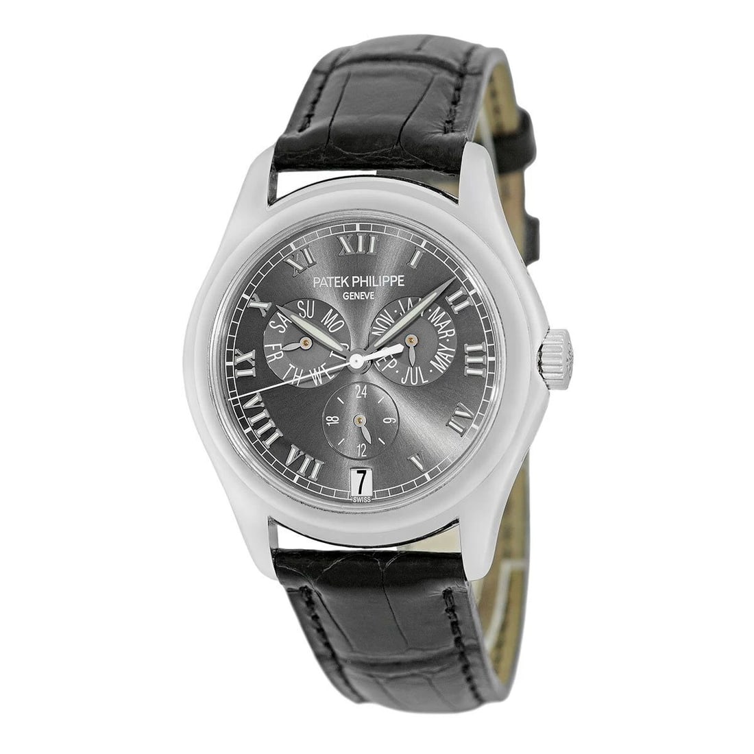 PATEK PHILIPPE PLATINUM 37MM ANNUAL CALENDAR REF. 5035 P BOX WARRANTY MINTY: PATEK PHILIPPE PLATINUM 37MM ANNUAL CALENDAR REF. 5035 P BOX WARRANTY MINTY PATEK PHILIPPE Platinum 37mm Annual Calendar 5035 P Box Warranty Gent's Platinum 37mm Patek Philippe Ref.# 5035 P "Annual Ca