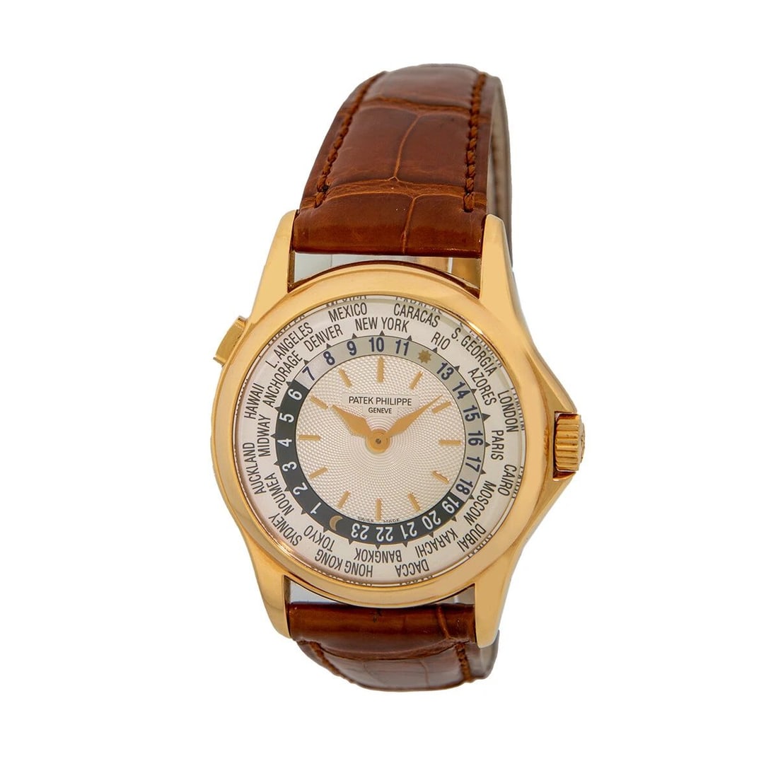 PATEK PHILIPPE 18K ROSE PINK GOLD 38MM WORLD TIMER 5110 R BOX WARRANTY MINTY: PATEK PHILIPPE 18K ROSE PINK GOLD 38MM WORLD TIMER 5110 R BOX WARRANTY MINTY PATEK PHILIPPE 18K ROSE Gold 38mm World Timer 5110 R Patek Box Warranty MINTY Gent's 18K Rose Gold Patek Philippe # 5110R "