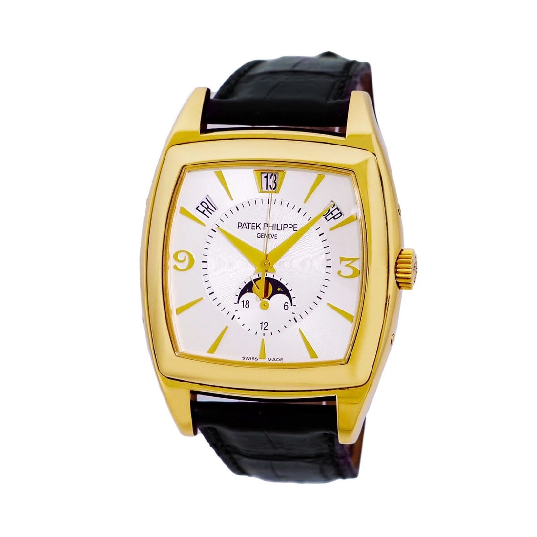 PATEK PHILIPPE 18K YELLOW GOLD GONDOLO ANNUAL CALENDAR 5135 MOON 2006 WARRANTY (1 of 2)