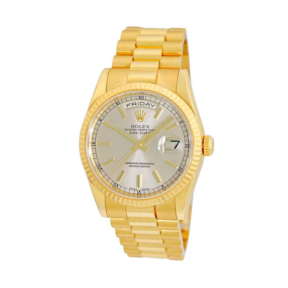 ROLEX 18K YELLOW GOLD 36MM DAY DATE PRESIDENT 118238 BOX LIFETIME WARRANTY MINTY: ROLEX 18K YELLOW GOLD 36MM DAY DATE PRESIDENT 118238 BOX WARRANTY MINTY ROLEX 18K Yellow Gold 36mm Day Date President 118238 Box Warranty MINTY Pre-Owned Gent's 18K Yellow Gold 36mm Rolex Day-Date "Pr