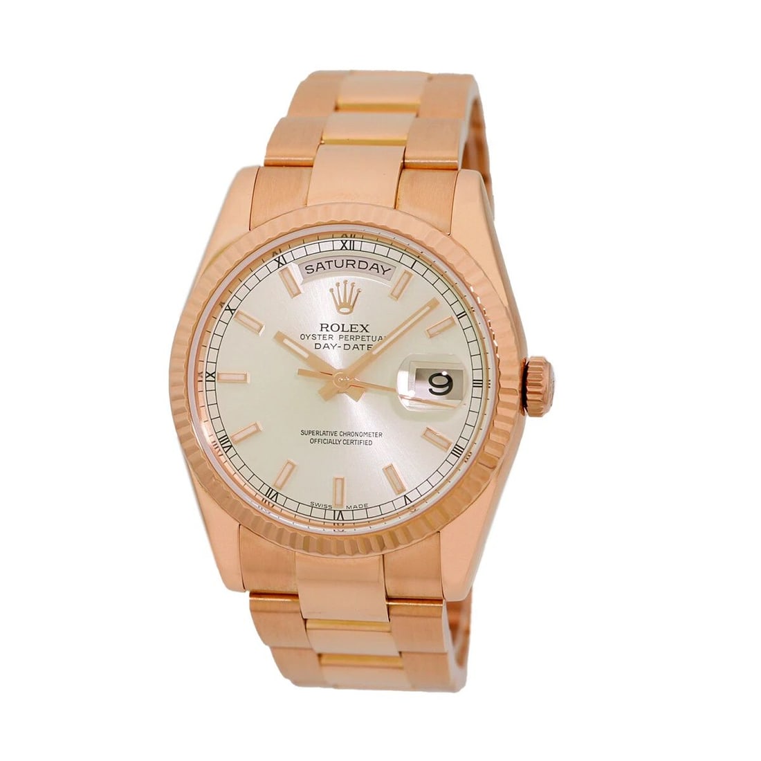 ROLEX 18K ROSE GOLD DAY DATE PRESIDENT PINK # 118235 LIFETIME WARRANTY BOX: ROLEX 18K ROSE GOLD DAY DATE PINK # 118235 WARRANTY BOX ROLEX 18K Rose Gold Day Date Pink # 118235 Warranty BOX Pre-Owned Gent's 18K Rose Gold 36mm Rolex "Day-Date" Brand: Rolex Model: Day-Date Case M