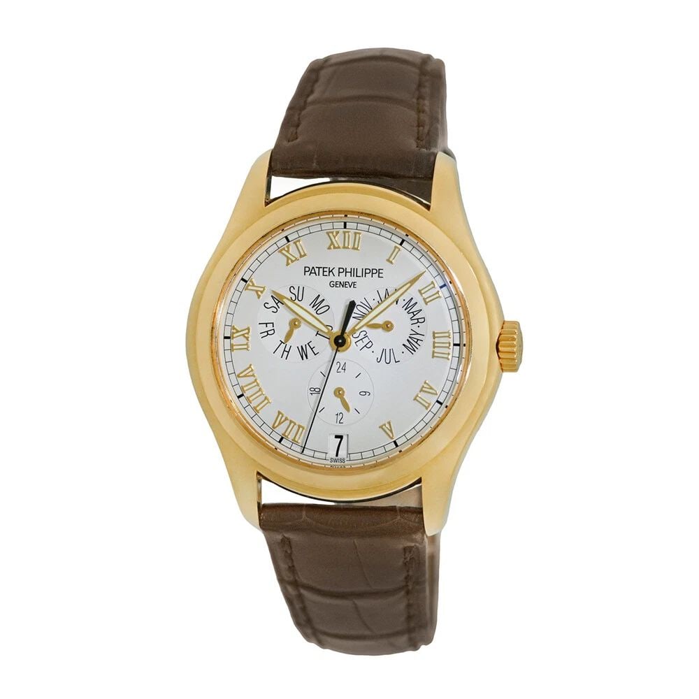 PATEK PHILIPPE 18K YELLOW GOLD 37MM ANNUAL CALENDAR 5035 BOX WARRANTY: PATEK PHILIPPE 18K YELLOW GOLD 37MM ANNUAL CALENDAR 5035 BOX WARRANTY PATEK PHILIPPE 18K Yellow Gold 37mm Annual Calendar 5035 J Box Warranty Gent's 18K Yellow Gold 37mm Patek Philippe Ref.# 5035 "Ann