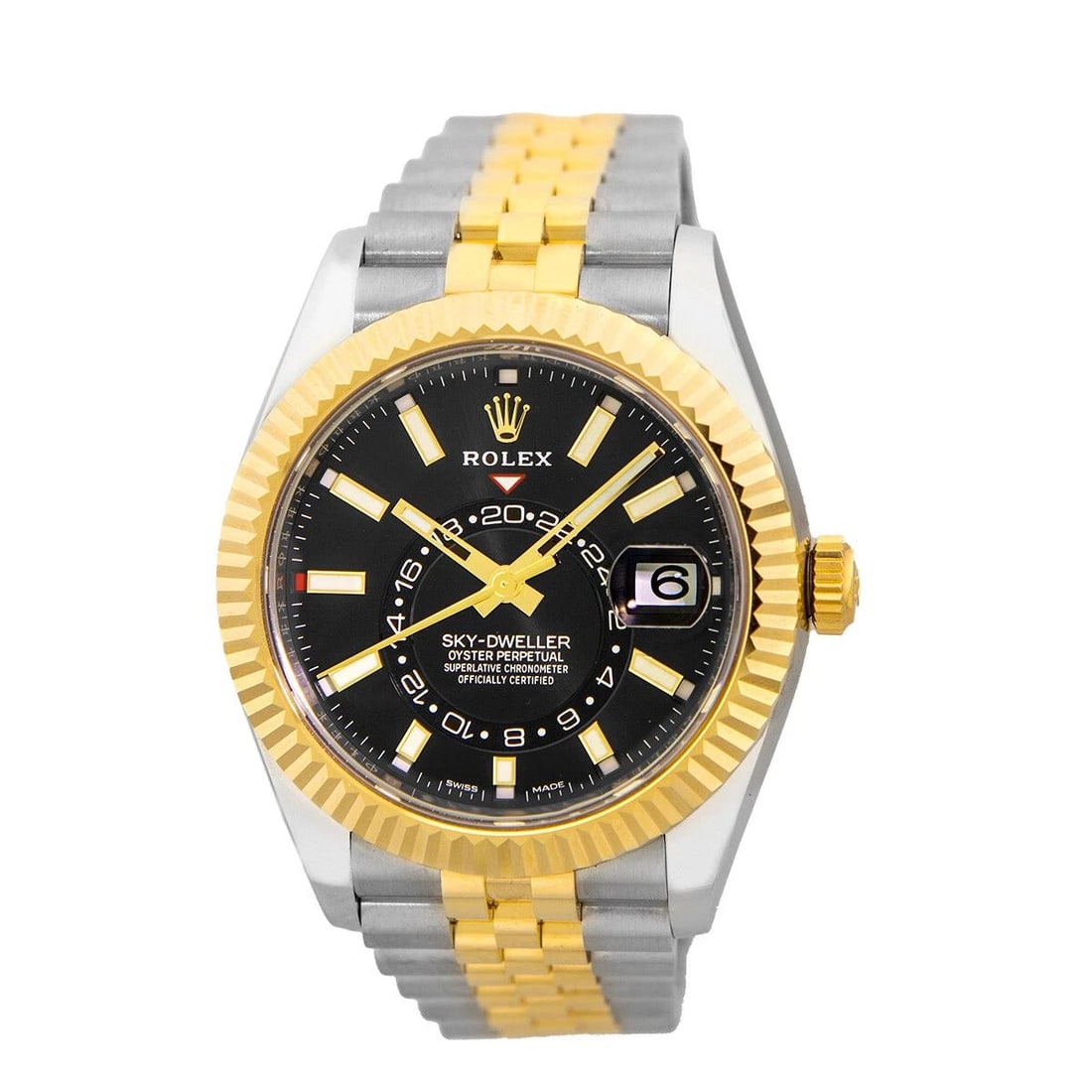 ROLEX STAINLESS STEEL & 18K YELLOW GOLD 42MM SKY DWELLER 326933 BOX WARRANTY NEW: ROLEX STAINLESS STEEL & 18K YELLOW GOLD 42MM SKY DWELLER 326933 BOX 2022 NEW NEW ROLEX Stainless Steel & 18K Yellow Gold 42mm Sky Dweller 326933 Warranty NEW Gent's Stainless Steel & 18K Yellow Gold 4