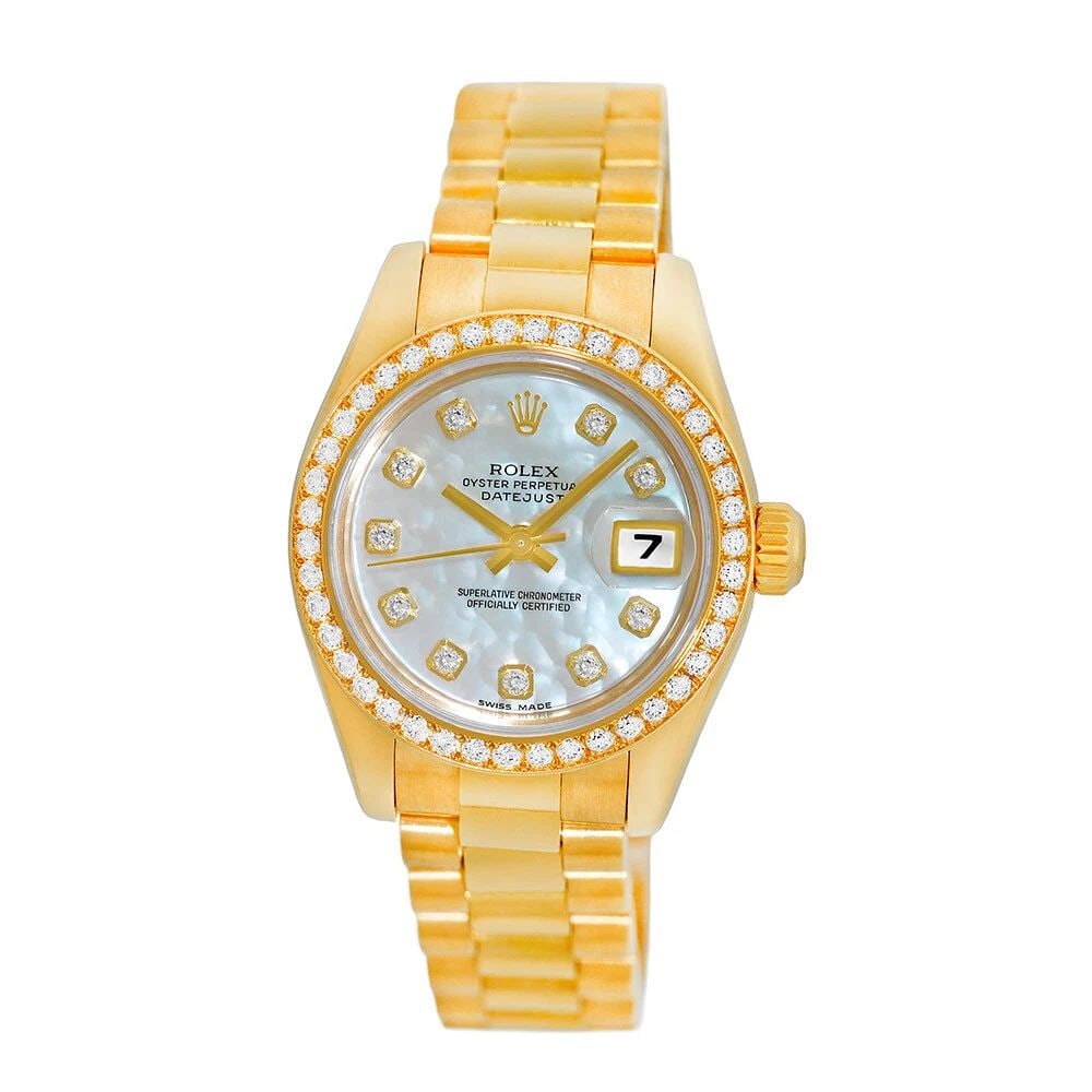 ROLEX 18K YELLOW GOLD 26MM PRESIDENT 179178 BOX WARRANTY: ROLEX 18K YELLOW GOLD 26MM PRESIDENT 179178 BOX WARRANTY ROLEX Lady's 18K Yellow Gold 26mm "President" 179178 Pre-Owned Lady's 18K Yellow Gold 26mm Rolex "President" Brand: Rolex Model: Datejust &rdqu