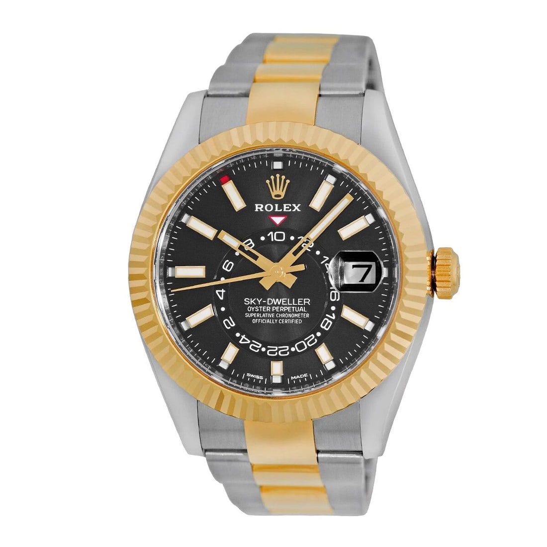 ROLEX STAINLESS STEEL & 18K YELLOW GOLD 42MM SKY DWELLER 326933 BOX NEW 2023: ROLEX STAINLESS STEEL & 18K YELLOW GOLD 42MM SKY DWELLER 326933 BOX NEW 2023 ROLEX Stainless Steel & 18K Yellow Gold 42mm Sky Dweller 326933 Warranty NEW 2023 Gent's Stainless Steel & 18K Yellow Gold 