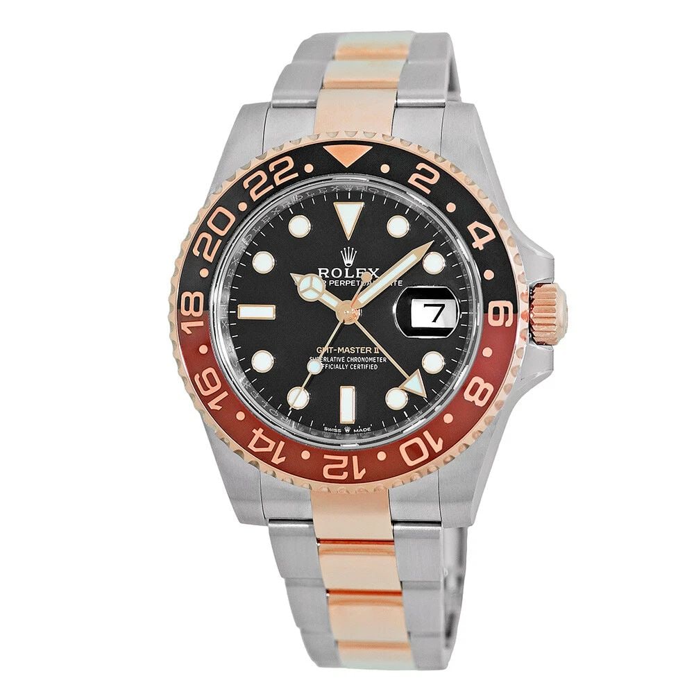 ROLEX STEEL & 18K ROSE GOLD 40MM GMT MASTER II ROOTBEER 126711CHNR WARRANTY NEW: ROLEX STEEL & 18K ROSE GOLD 40MM GMT MASTER II ROOTBEER 126711CHNR WARRANTY NEW ROLEX Stainless Steel & 18K Rose Gold 40mm GMT Master II Rootbeer 126711CHNR Box Warranty UNWORN Gent's Stainless Steel 