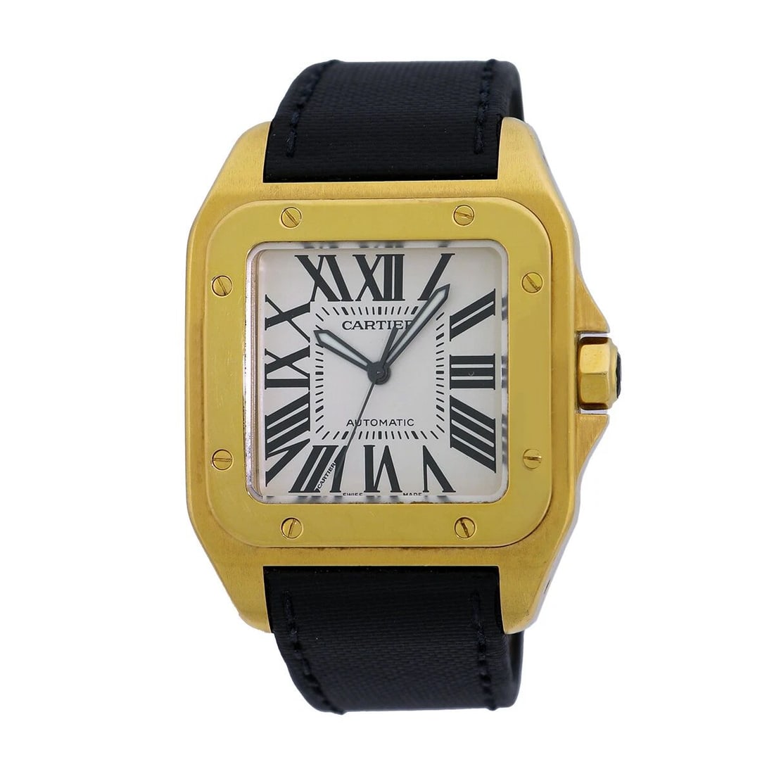 CARTIER LARGE 18K YELLOW GOLD 2657 SANTOS 100 XL BOX WARRANTY MINTY: CARTIER LARGE 18K YELLOW GOLD 2657 SANTOS 100 XL BOX WARRANTY MINTY CARTIER 18K Yellow Gold 2657 "Santos 100 XL" Box Warranty MINTY Gent's 18K Yellow Gold Cartier 2657 "Santos 100 XL". Brand: Cartier 