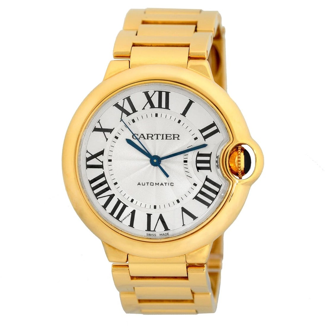 CARTIER MIDSIZE 18K YELLOW GOLD 36MM BALLON BLEU DE CARTIER W69003Z2 BOX MINTY: CARTIER MIDSIZE 18K YELLOW GOLD 36MM BALLON BLEU DE CARTIER W69003Z2 BOX MINTY CARTIER Midsize 18K Yellow Gold 36mm Ballon Bleu de Cartier Midsize 18K Yellow Gold 36mm Cartier "Ballon Bleu de Cartier"
