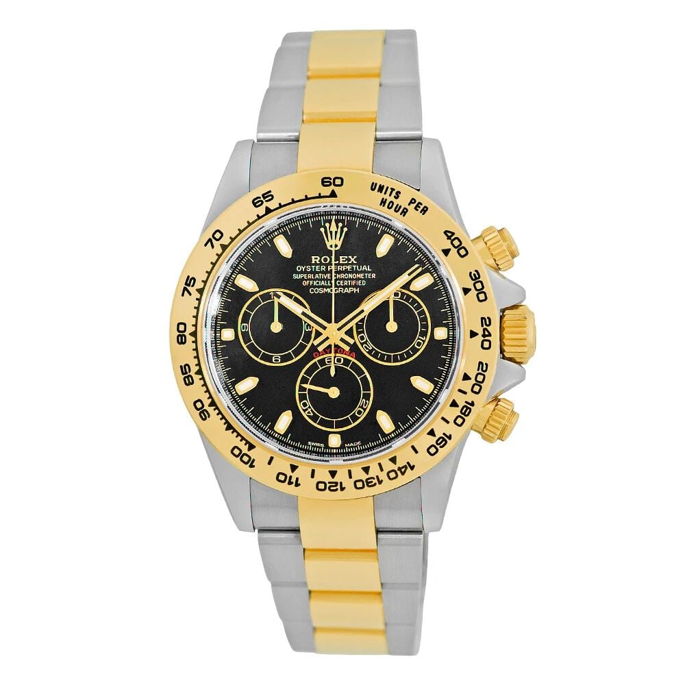 ROLEX STEEL & 18K YELLOW GOLD 40MM DAYTONA COSMOGRAPH 116503 BOX WARRANTY MINTY: ROLEX STEEL & 18K YELLOW GOLD 40MM DAYTONA COSMOGRAPH 116503 BOX WARRANTY MINTY ROLEX Stainless Steel & 18K Yellow Gold 40mm Daytona Cosmograph 116503 Box Warranty Pre-Owned Gent's Stainless Steel & 1