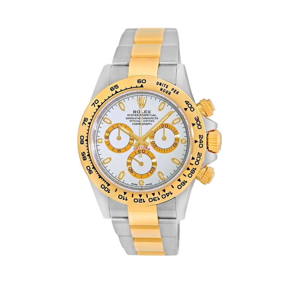 ROLEX STEEL & 18K YELLOW GOLD 40MM DAYTONA COSMOGRAPH 116503 BOX WARRANTY: ROLEX STEEL & 18K YELLOW GOLD 40MM DAYTONA COSMOGRAPH 116503 BOX WARRANTY ROLEX Stainless Steel & 18K Yellow Gold 40mm Daytona Cosmograph 116503 Box Warranty MINTY Pre-Owned Gent's Stainless Steel & 1