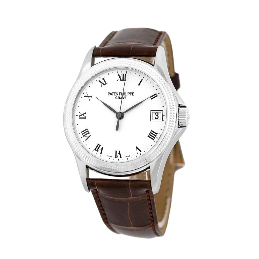 PATEK PHILIPPE 18K WHITE GOLD 37MM CALATRAVA 5117 BOX WARRANTY MINTY: PATEK PHILIPPE 18K WHITE GOLD 37MM CALATRAVA 5117 BOX WARRANTY MINTY PATEK PHILIPPE 18K White Gold 37mm Calatrava 5117 Box Warranty Automatic Gent's 18K White Gold 37mm Patek Philippe Ref # 5117 "Cala