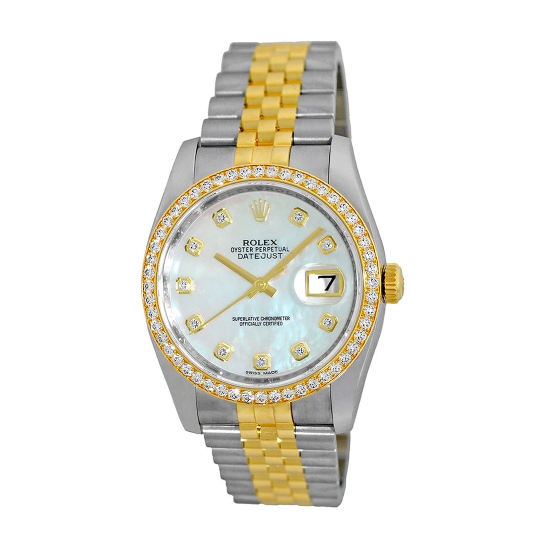 ROLEX STAINLESS STEEL & 18K YELLOW GOLD 36MM DATEJUST 116243 BOX WARRANTY MINTY: ROLEX STAINLESS STEEL & 18K YELLOW GOLD 36MM DATEJUST 116243 BOX WARRANTY MINTY ROLEX Stainless Steel & 18K Yellow Gold 36mm Datejust 116243 Box Warranty MINTY Pre-Owned Gent's Stainless Steel & 18K Y
