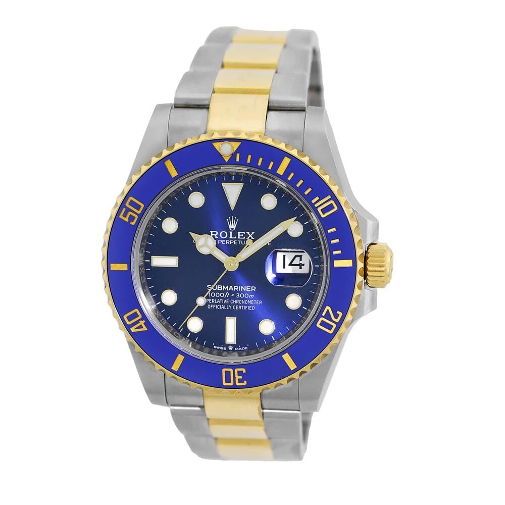 ROLEX STEEL & 18K YELLOW GOLD 41MM SUBMARINER BLUE 126613LB BOX WARRANTY 2022: ROLEX STEEL & 18K YELLOW GOLD 41MM SUBMARINER 126613LB BOX WARRANTY 2021 ROLEX Stainless Steel & 18K Yellow Gold 41mm "Submariner" Date 126613LB Box Warranty 2021 Pre-Owned Gent's Stainless Steel & 18