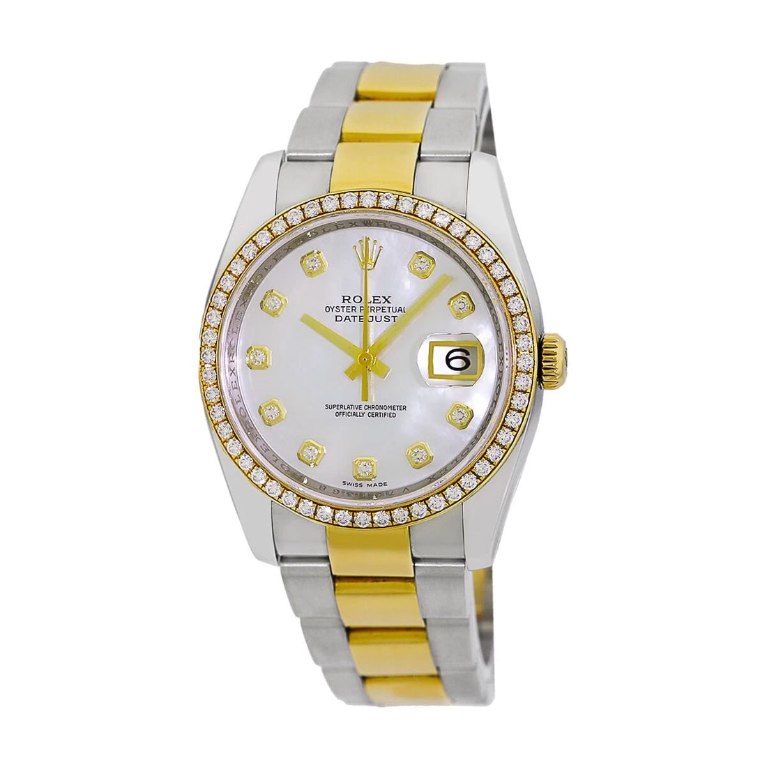ROLEX STEEL 18K YELLOW GOLD 36MM DIAMOND DATEJUST 116243 BOX WARRANTY MINTY: ROLEX STEEL 18K YELLOW GOLD 36MM DIAMOND DATEJUST 116243 BOX WARRANTY MINTY ROLEX Stainless Steel & 18K Yellow Gold 36mm Datejust 116243 Box Warranty MINTY Gent's Stainless Steel & 18K Yellow Gold 36m