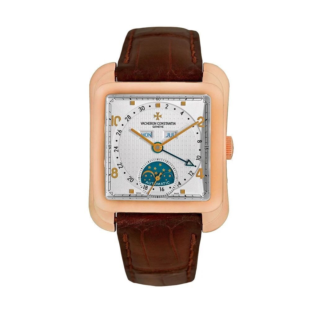 VACHERON CONSTANTIN 18K ROSE GOLD 35MM TOLEDO 1952 CALENDAR MOONPHASE 47300: VACHERON CONSTANTIN 18K ROSE GOLD 35MM TOLEDO 1952 CALENDAR MOONPHASE 47300 VACHERON CONSTANTIN 18K Rose Gold 35mm Toledo 1952 Calendar Moonphase 47300 MINTY Gent's 18K Rose Gold 35mm Vacheron Constan