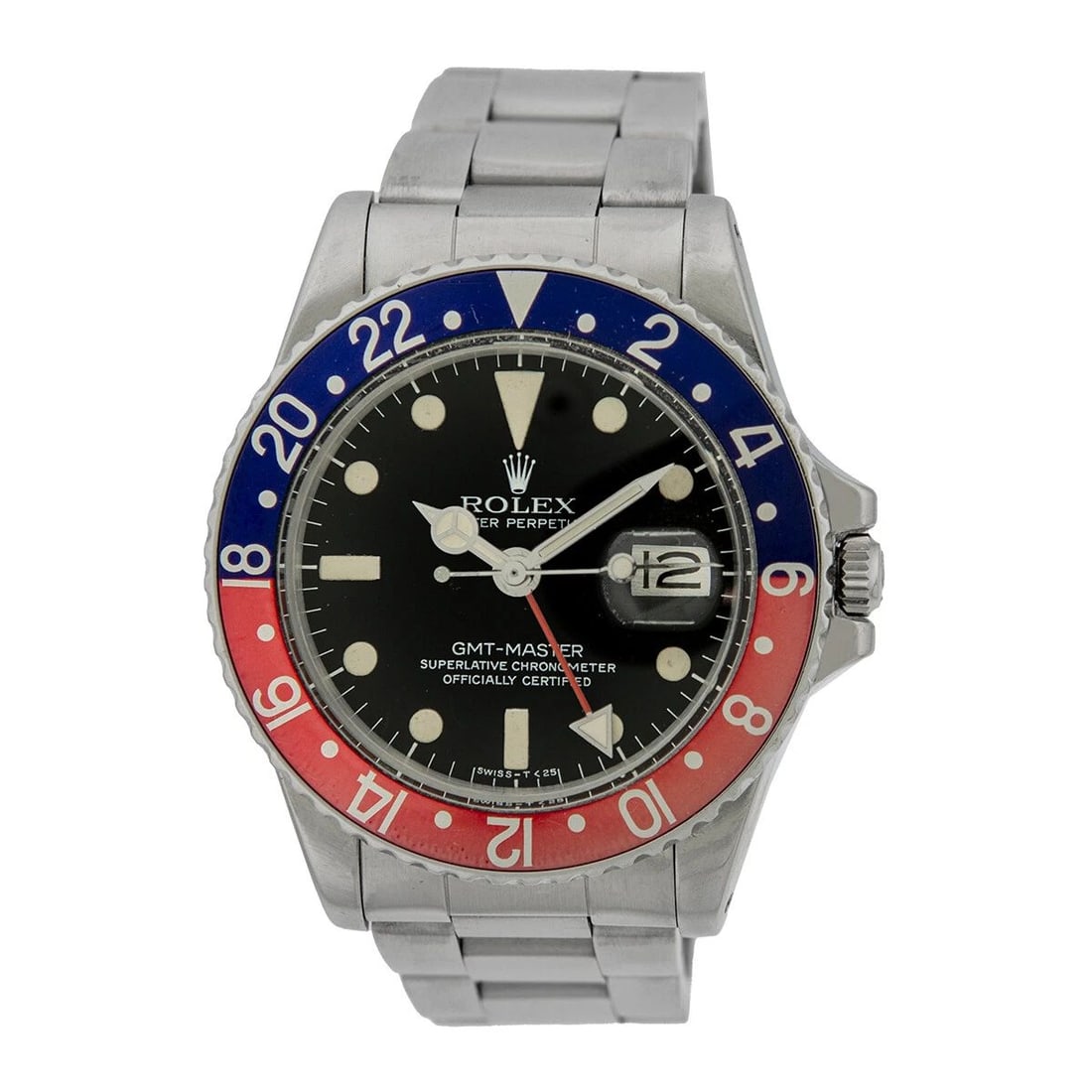 ROLEX VINTAGE ORIGINAL STAINLESS STEEL 40MM GMT MASTER PEPSI 1675 BOX WARRANTY (1 of 2)