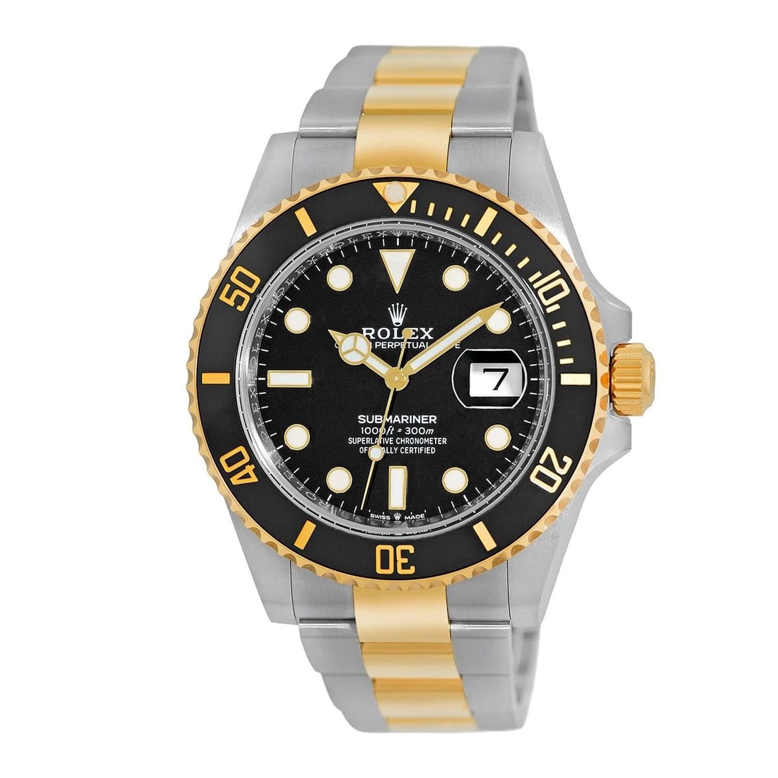 ROLEX STEEL & 18K YELLOW GOLD 41MM SUBMARINER 126613LN BOX WARRANTY 2024 UNWORN: ROLEX STEEL & 18K YELLOW GOLD 41MM SUBMARINER 126613LN BOX WARRANTY 2024 UNWORN BRAND: Rolex Model: Submariner Date Reference No: 126613LN Gender: Gent’s Movement: Handmade Swiss Chronometer Certifi