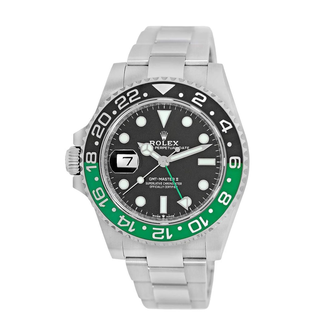 ROLEX STEEL 40MM LEFT HANDED GMT MASTER II SPRITE 126720VTNR BOX WARRANTY 2024: ROLEX STEEL 40MM LEFT HANDED GMT MASTER II SPRITE 126720VTNR BOX WARRANTY 2023 ROLEX Stainless Steel 40mm LEFT-Handed GMT Master II 126720VTNR Box Warranty 2023 Pre-Owned Gent's Stainless Steel 40mm R