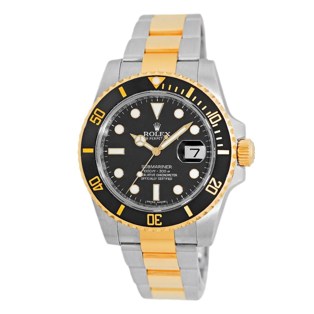 ROLEX STAINLESS STEEL & 18K YELLOW GOLD 40MM SUBMARINER 116613LN BOX WARRANTY: ROLEX STAINLESS STEEL & 18K YELLOW GOLD 40MM SUBMARINER 116613LN BOX WARRANTY BRAND: Rolex Model: Submariner Date Reference No: 116613LN Gender: Gent’s Movement: Handmade Swiss Chronometer Certified