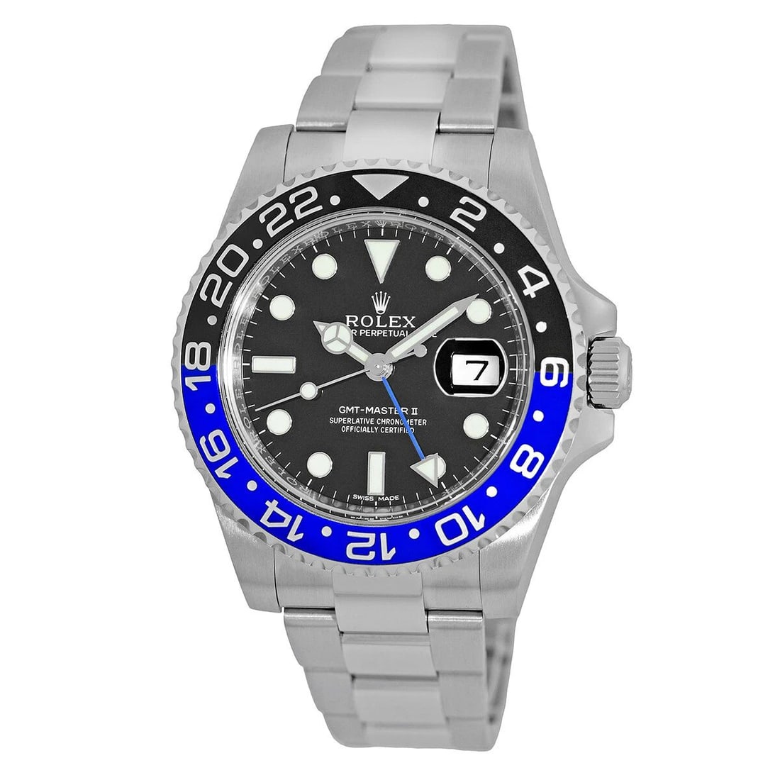 ROLEX STAINLESS STEEL 40MM GMT MASTER II CERAMIC 116710BLNR BOX WARRANTY MINTY: ROLEX STAINLESS STEEL 40MM GMT MASTER II CERAMIC 116710BLNR BOX WARRANTY MINTY ROLEX Stainless Steel 40mm GMT Master II Ceramic 116710BLNR Batman Box Warranty MINTY Pre-Owned Gent's Stainless Steel 40