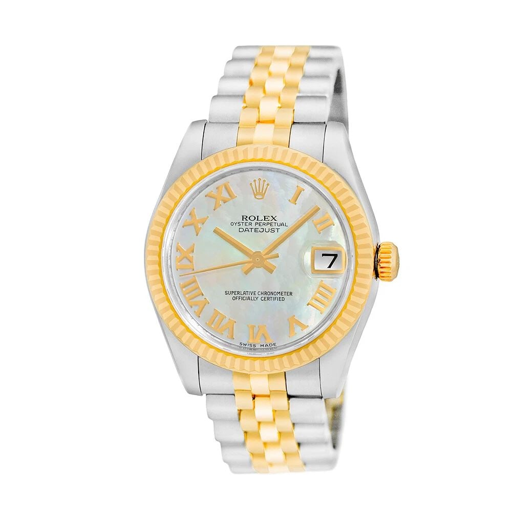 ROLEX STAINLESS STEEL & 18K YELLOW GOLD 31MM DATEJUST 178273 BOX WARRANTY: ROLEX STAINLESS STEEL & 18K YELLOW GOLD 31MM DATEJUST 178273 BOX WARRANTY ROLEX Midsize Stainless Steel & 18K Yellow Gold 31mm Datejust 178273 Box Warranty Pre-Owned Midsize Stainless Steel & 18K Rose