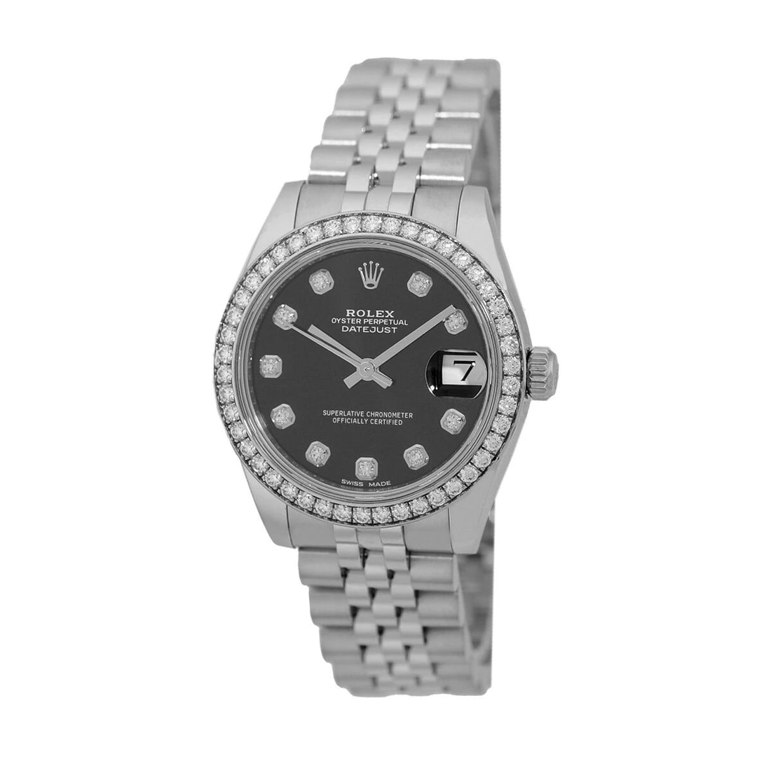 ROLEX STAINLESS STEEL 31MM DATEJUST 178384 BOX WARRANTY 2019: ROLEX STAINLESS STEEL 31MM DATEJUST 178384 BOX WARRANTY 2019 ROLEX Stainless Steel Datejust 31mm 178384 Box, Warranty 2019 Pre-Owned Midsize Stainless Steel 31mm Rolex "Datejust" Brand: Rolex Model: D