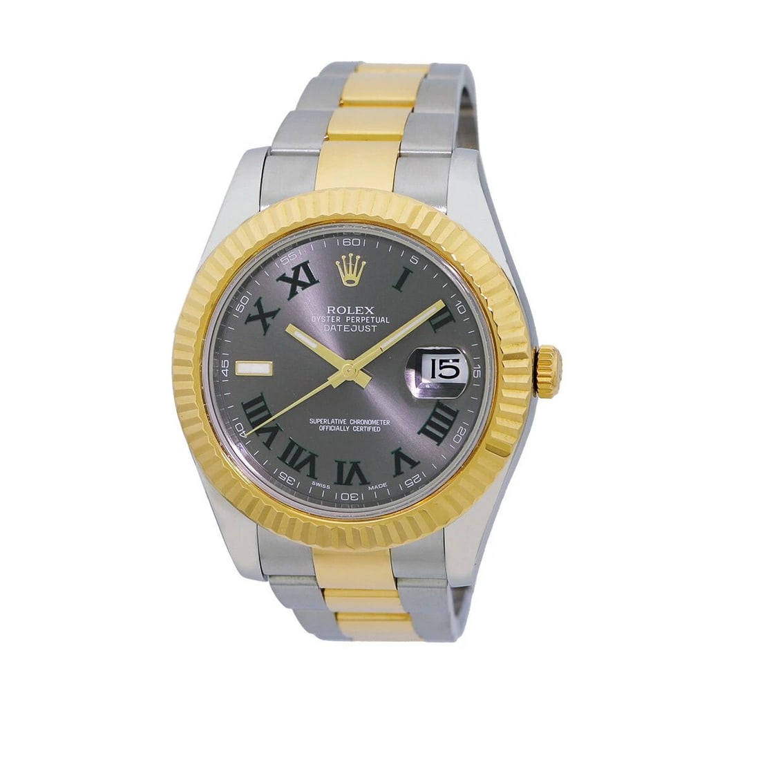 ROLEX STAINLESS STEEL & 18K YELLOW GOLD 41MM DATEJUST 41 116333 BOX WARRANTY: ROLEX STAINLESS STEEL & 18K YELLOW GOLD 41MM DATEJUST 41 116333 BOX WARRANTY ROLEX Stainless Steel & 18K Yellow Gold 41mm Datejust 41 # 116333 Box Warranty Pre-Owned Gent's Stainless Steel & 18K Yello