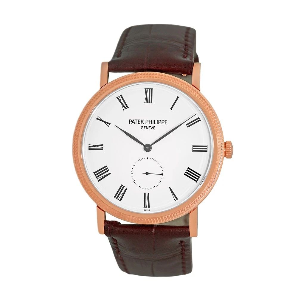 PATEK PHILIPPE 18K ROSE GOLD 36MM CALATRAVA REF # 5119 WARRANTY BOX MINTY: PATEK PHILIPPE 18K ROSE GOLD 36MM CALATRAVA REF # 5119 WARRANTY BOX MINTY BRAND: Patek Philippe Model: Calatrava Reference No: 5119R-001 Gender: Gent’s Movement: Handmade Swiss Mechanical(Manual-win