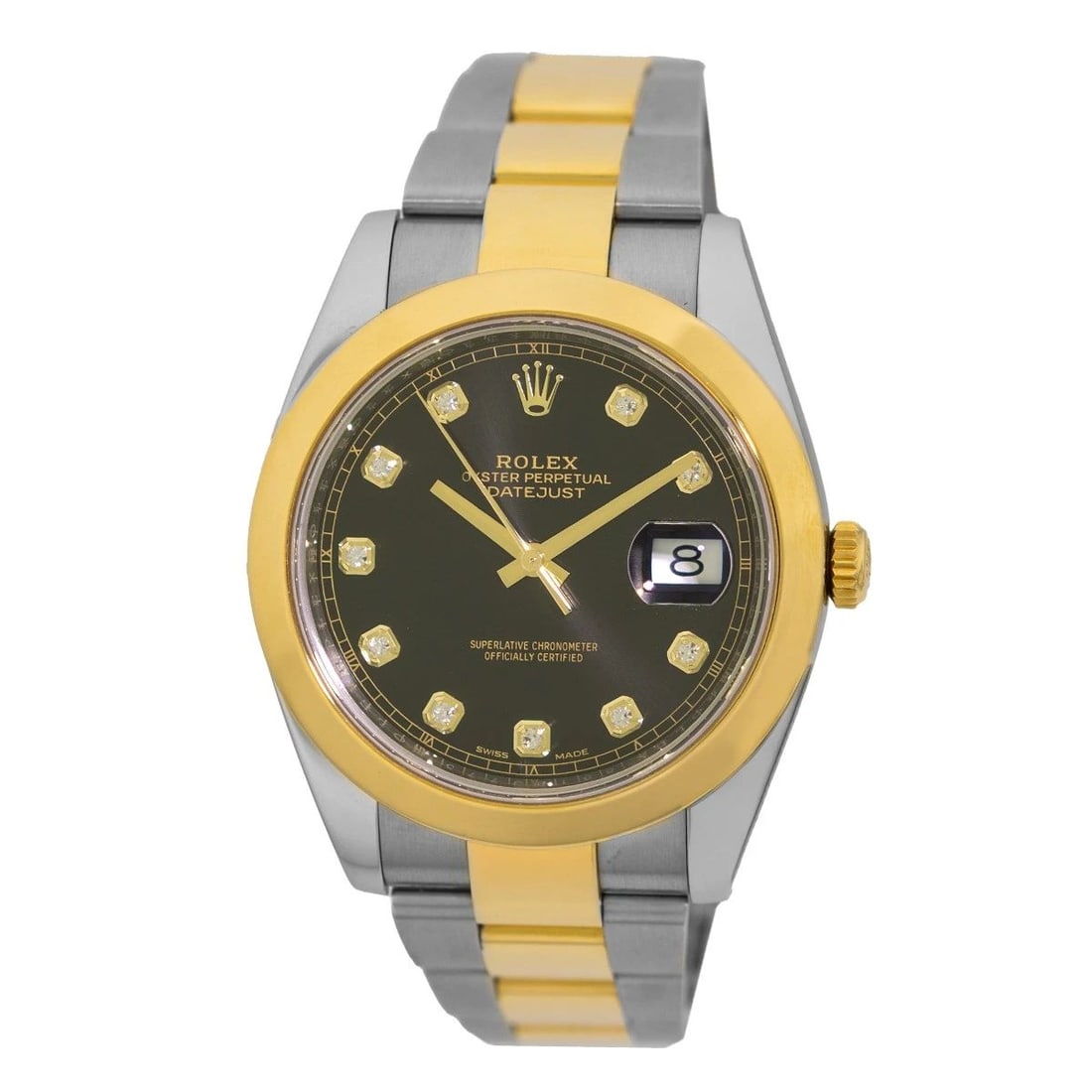 ROLEX STAINLESS STEEL & 18K YELLOW GOLD 41MM ROLEX "DATEJUST II" 126303 BOX: ROLEX STAINLESS STEEL & 18K YELLOW GOLD 41MM ROLEX "DATEJUST II" 126303 BOX BRAND: Rolex Model: Datejust 41 Reference No: 126303 Gender: Gent’s Movement: Handmade Swiss Chronometer Certified(COSC) A