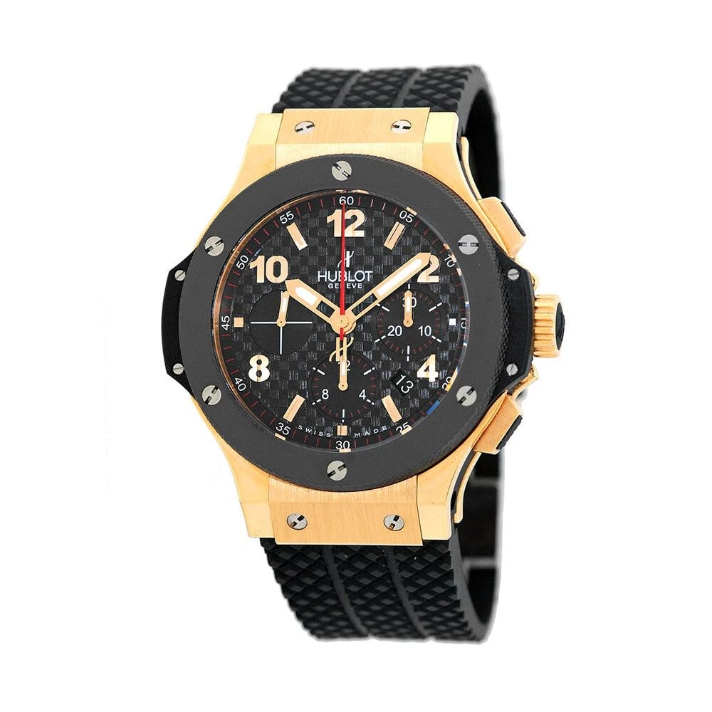 HUBLOT 18K ROSE GOLD & CERAMIC 44MM BIG BANG CHRONOGRAPH 301.PB.131.RX WARRANTY: HUBLOT 18K ROSE GOLD & CERAMIC 44MM BIG BANG CHRONOGRAPH 301.PB.131.RX WARRANTY HUBLOT 18K Rose Gold & Ceramic 44mm Hublot Big Bang Chronograph 301.PB.131.RX Box Warranty Gent's 18K Rose Gold & Cerami