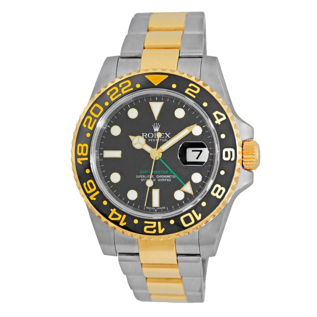 ROLEX STAINLESS STEEL & 18K YELLOW GOLD 40MM GMT-MASTER II 116713 WARRANTY BOX: ROLEX STAINLESS STEEL & 18K YELLOW GOLD 40MM GMT-MASTER II 116713 WARRANTY BOX Brand: Rolex Model: GMT-Master II Reference No: 116713 Case Measurements: Case Diameter: 40mm Case Thickness: 12mm Water 