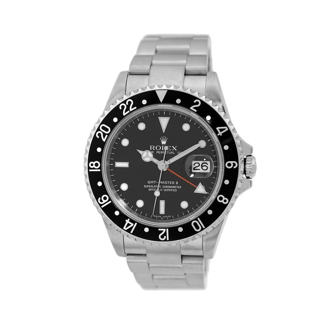 ROLEX STAINLESS STEEL 40MM GMT MASTER II 16710 BOX LIFETIME WARRANTY MINTY (1 of 2)
