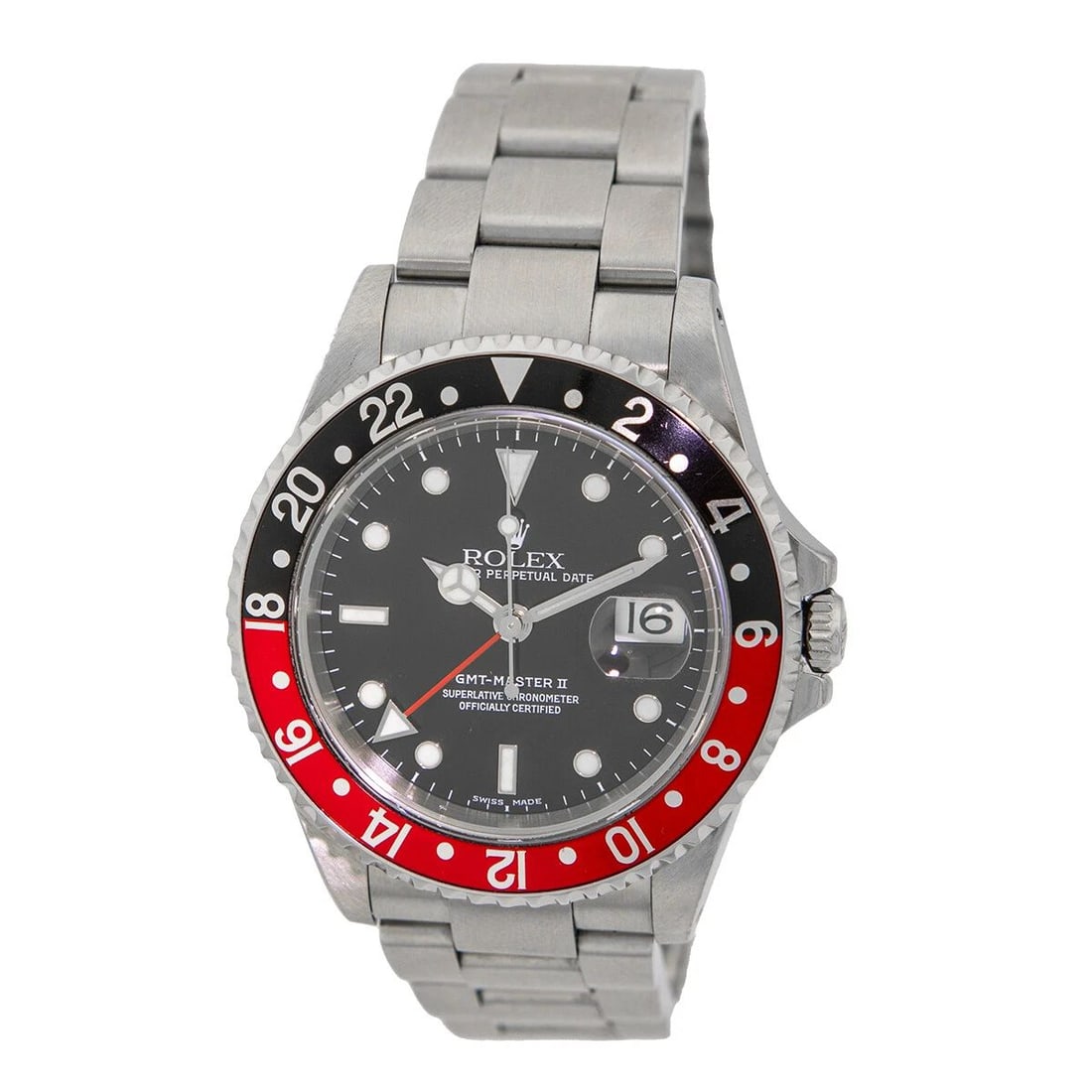 ROLEX STAINLESS STEEL 40MM GMT MASTER II COKE 16710 ORIGINAL WARRANTY BOX MINTY (1 of 2)