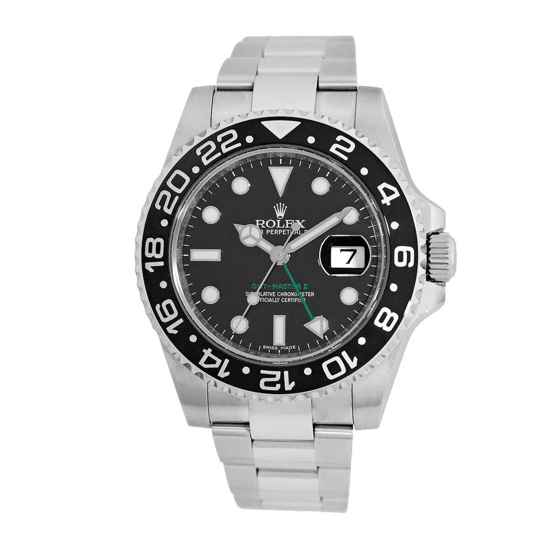 ROLEX STAINLESS STEEL 40MM GMT MASTER II 116710LN BOX WARRANTY 2010 MINTY (1 of 2)